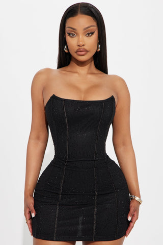Lunara | Rhinestone Corset Mini Dress
