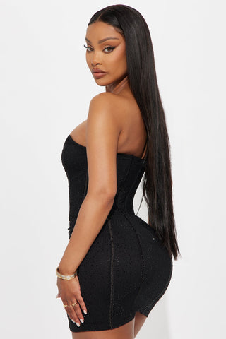 Lunara | Rhinestone Corset Mini Dress