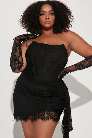 Vespera | Lace Corset Mini Dress