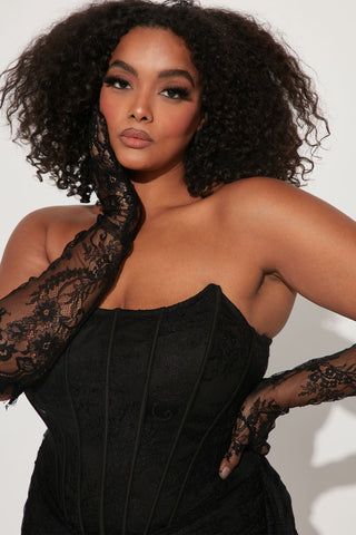 Vespera | Lace Corset Mini Dress