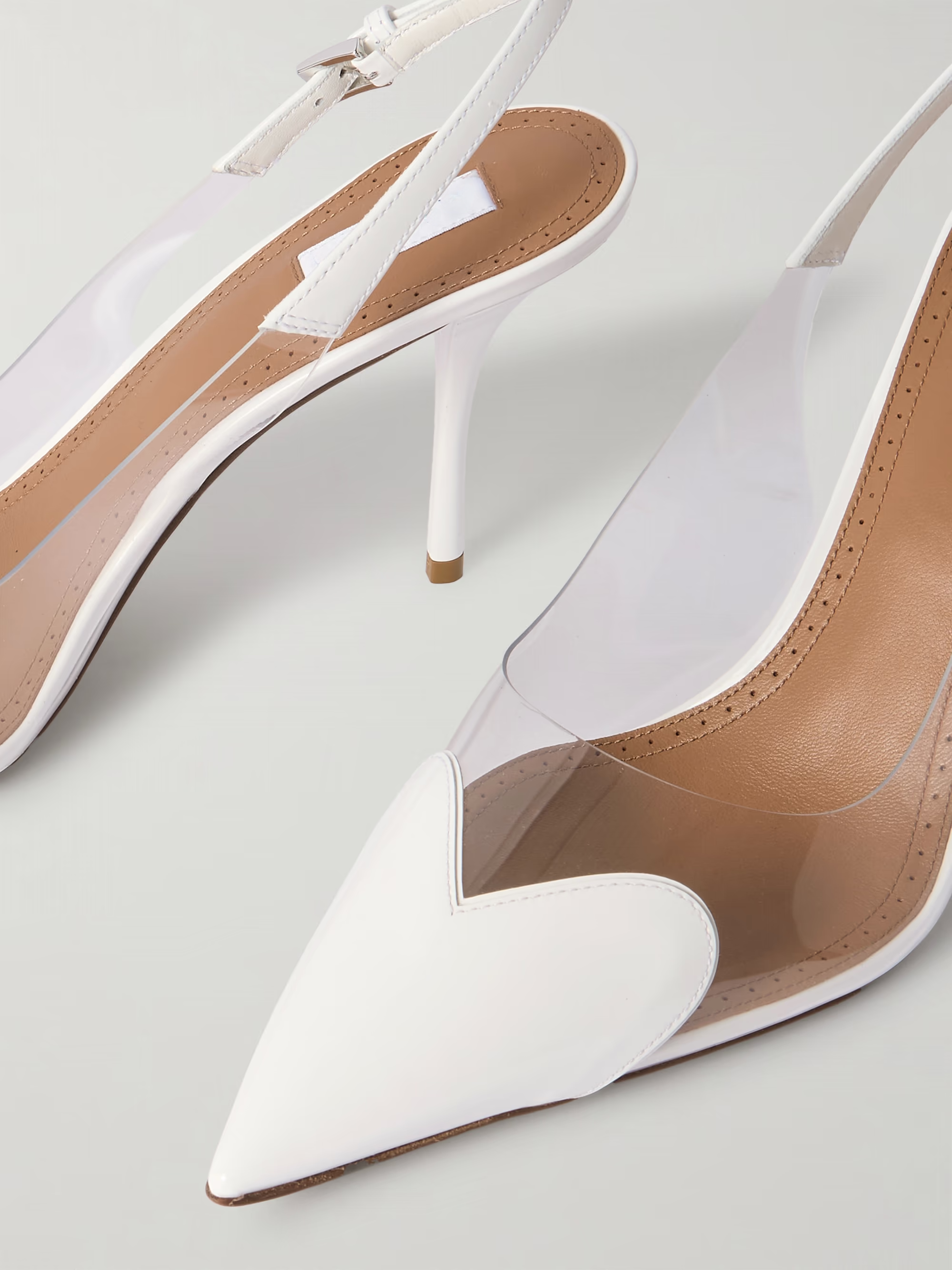 IRENE Clear Heart Detail Heels