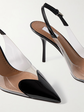 IRENE Clear Heart Detail Heels