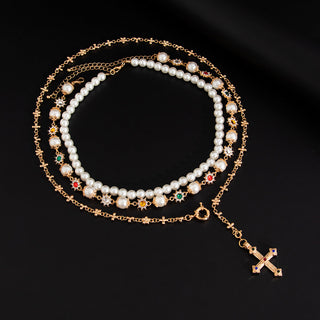 TESS Three Piece Necklace Set-Meeba &amp; Mae