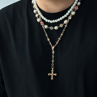 TESS Three Piece Necklace Set-Meeba &amp; Mae