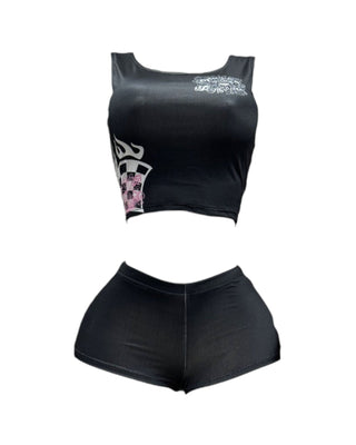 ANAYA Cropped Tank and Shorts Set-Meeba &amp; Mae