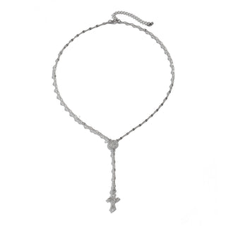 CLAUDIA - Y-SHAPED CROSS NECKLACE