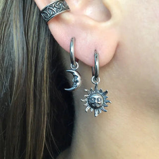 Celestial Sun & Moon Earrings-Meeba &amp; Mae