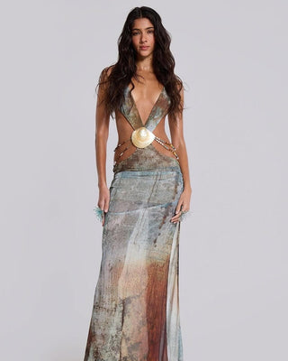 MARINA - CUTOUT MAXI DRESS