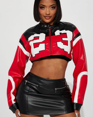 MOTO - CROPPED RACING JACKET