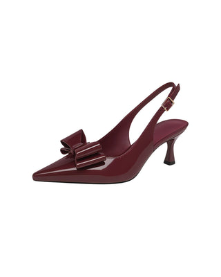 THERESA Bow Strap Pointed Heels-Meeba &amp; Mae