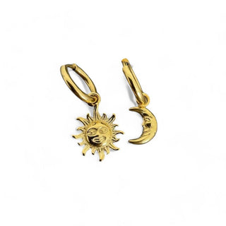 Celestial Sun & Moon Earrings-Meeba &amp; Mae