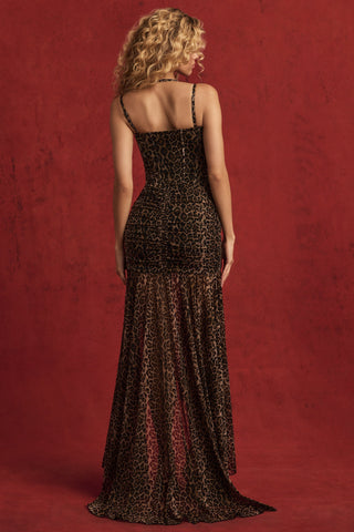Noctura | Enchanted Leopard Corset Gown