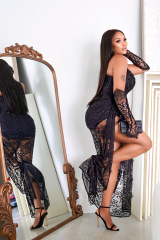 IMANI Corset Lace Maxi Dress Set-Meeba &amp; Mae