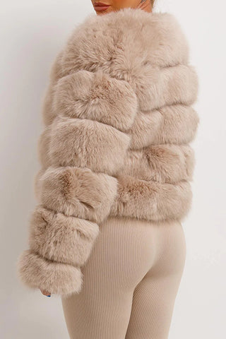 BEATRICE - FAUX FUR BUBBLE JACKET