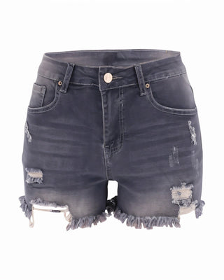 DANAYA Distressed Denim Shorts-Meeba &amp; Mae