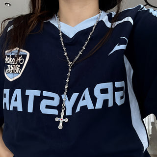 ALIUS Cross Clustered Necklace-Meeba &amp; Mae