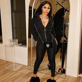 POPPY Crop Jacket Jumpsuit-Meeba &amp; Mae