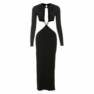 PARKER Long Sleeve Cut-out Maxi Dress-Meeba &amp; Mae