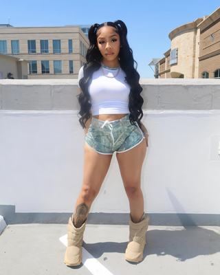 CORA Printed Contrast Top and Shorts Set-Meeba &amp; Mae