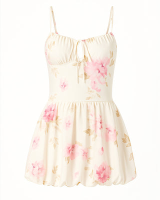 ELORA Floral Mini Dress-Meeba &amp; Mae