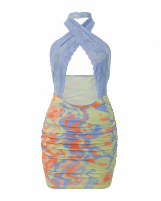 ELOISE Lace Cutout Mini Dress-Meeba &amp; Mae