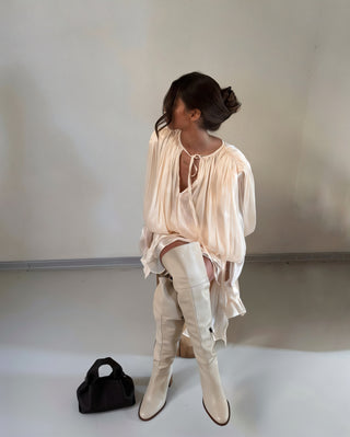 LUMA Ruffled Mini Dress-Meeba &amp; Mae