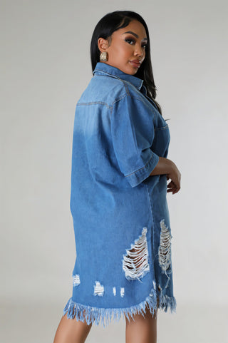 PAULA Denim Dress-Meeba &amp; Mae