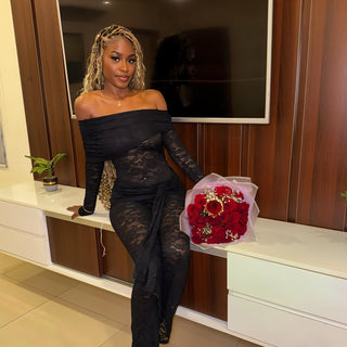 JAIANA Lace Long Sleeved Jumpsuit-Meeba &amp; Mae