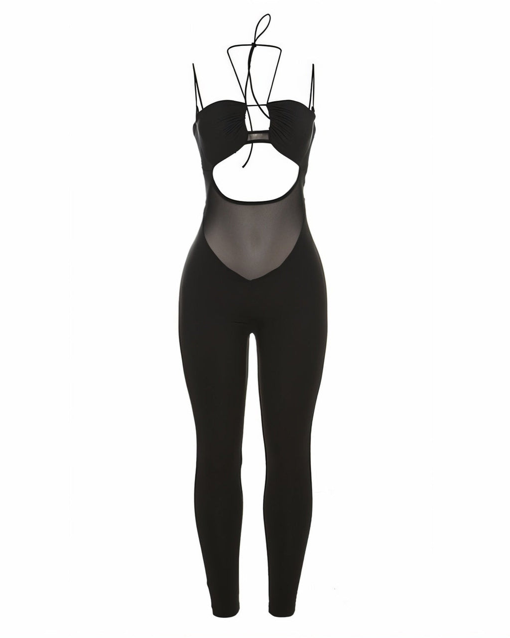 ZOLA Cut-out Mesh Jumpsuit-Meeba &amp; Mae