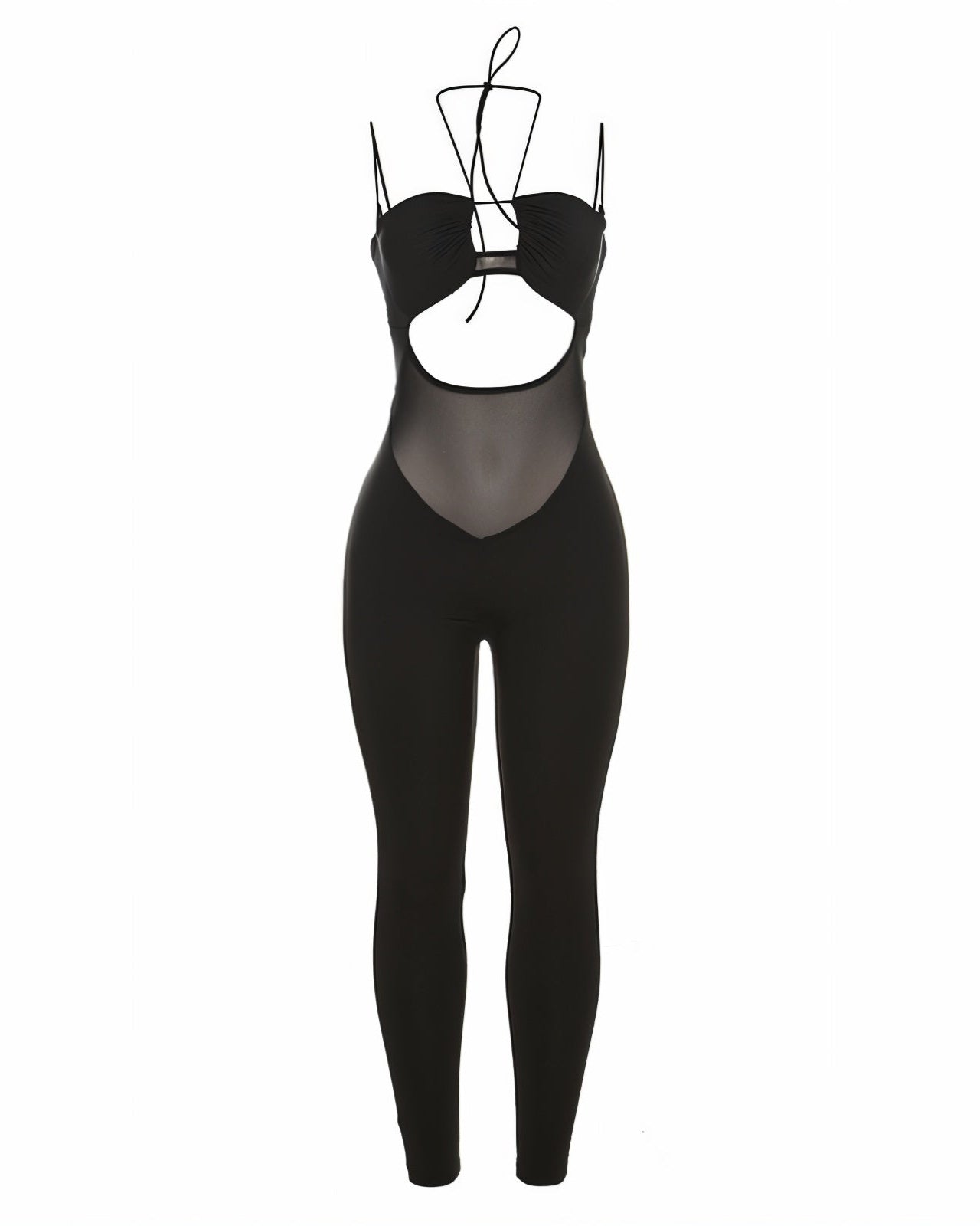 ZOLA Cut-out Mesh Jumpsuit-Meeba &amp; Mae