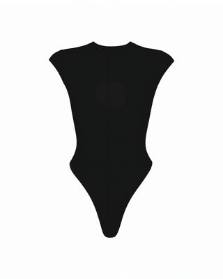 SLYRA Keyhole Front Cap-Sleeve Bodysuit