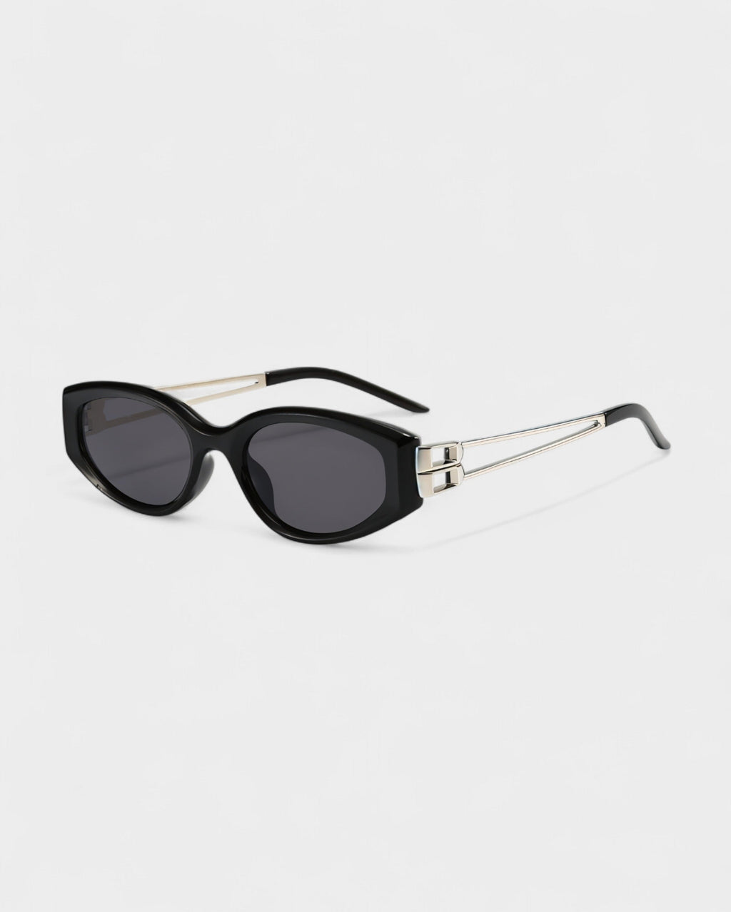 AKARI Modern Cateye Sunglasses with Geometric Arms