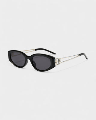 AKARI Modern Cateye Sunglasses with Geometric Arms