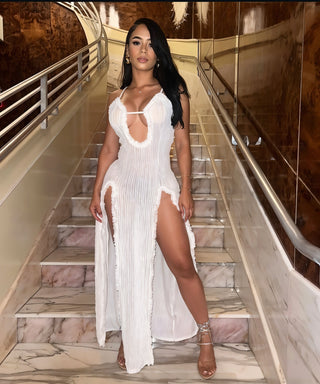 ISLA Slit Maxi Dress-Meeba &amp; Mae