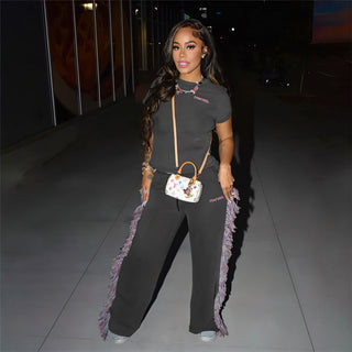 THAT GIRL Top & Track Pants Set-Meeba &amp; Mae