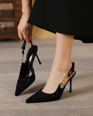 LILIAN Rhinestone Emellished Heels-Meeba &amp; Mae