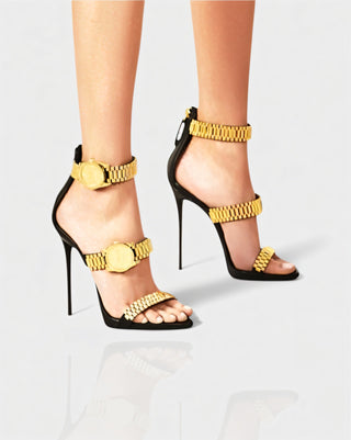 JILLY Watchband Strap Stiletto High Heels