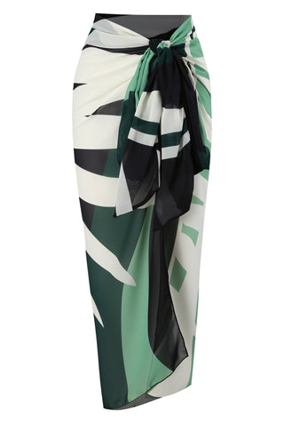 LOTTIE Beaded One-Piece Swimsuit & Tie Maxi Skirt Set-Meeba &amp; Mae