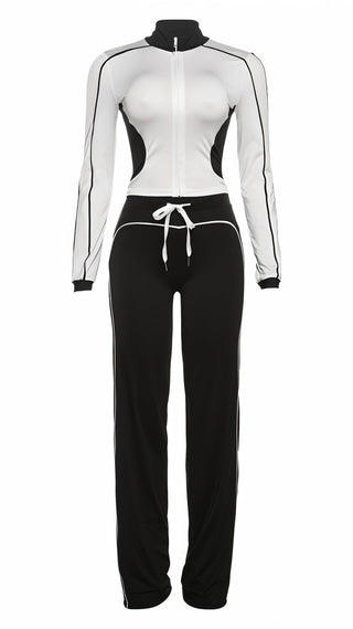 LENA Zip-up Top & Pants Set