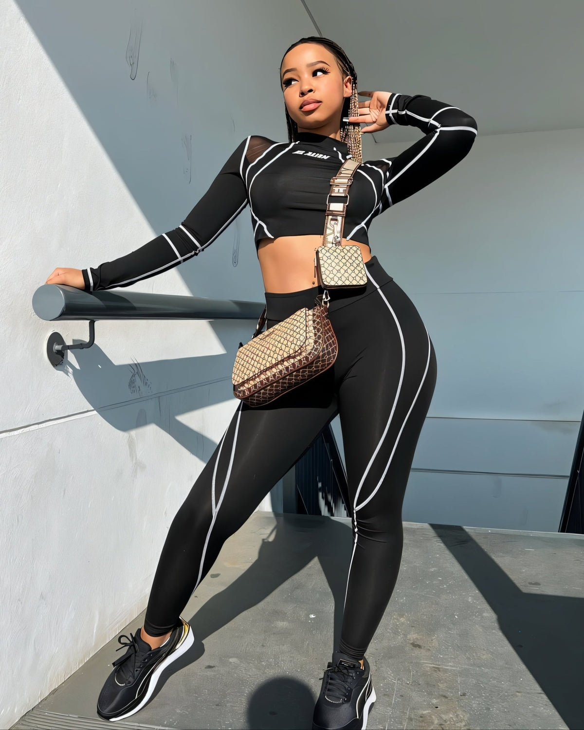 CELINE Alien Long Sleeve Top & Leggings Set-Meeba &amp; Mae