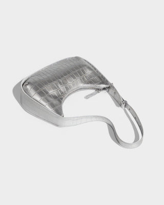 CIANNA Croc-Embossed Faux Leather Bag