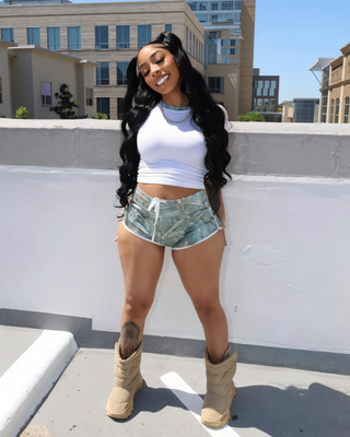 CORA Printed Contrast Top and Shorts Set-Meeba &amp; Mae