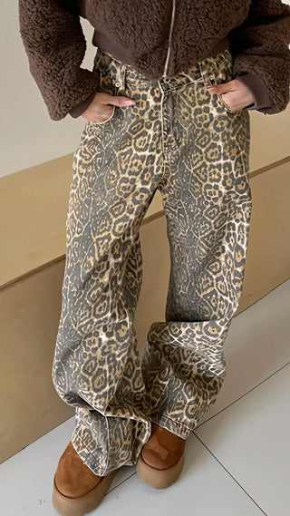 TEAGAN Leopard Print Pants