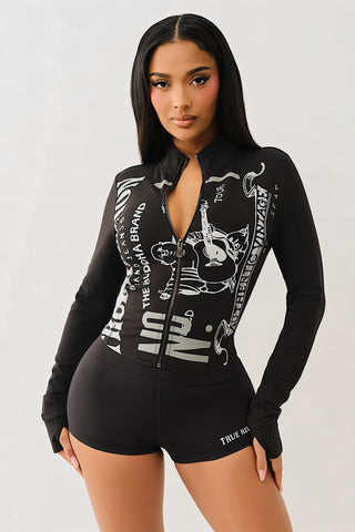 LIANA Zip Up Top and Slim Shorts Set-Meeba &amp; Mae