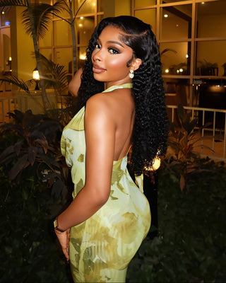 NUVIA Abstract Print Halter Maxi Dress-Meeba &amp; Mae