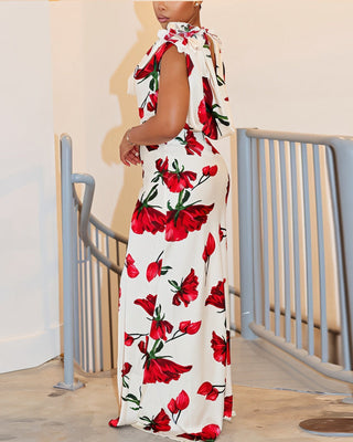 VALENTINA Falling Petals Maxi Dress-Meeba &amp; Mae