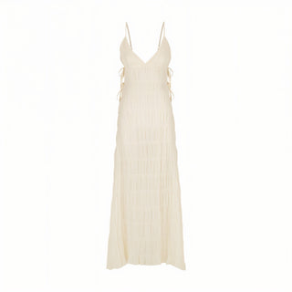 LEONA Pleated Maxi Dress-Meeba &amp; Mae
