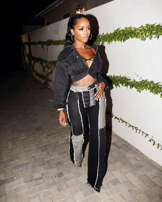 LOGAN Patch-Work Pants-Meeba &amp; Mae