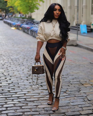 VERA Contrast Leggings-Meeba &amp; Mae