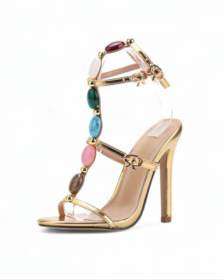 KARA Stiletto Gemstone Heels-Meeba &amp; Mae